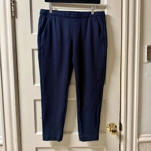 Liverpool Los Angeles Blue Dotted Cropped Pants Size 8